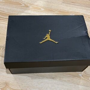 Jordan Sneakers in Black with Gold Logo